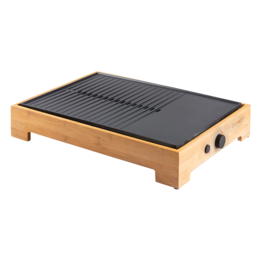Domo Plancha Grill Bamboo Style