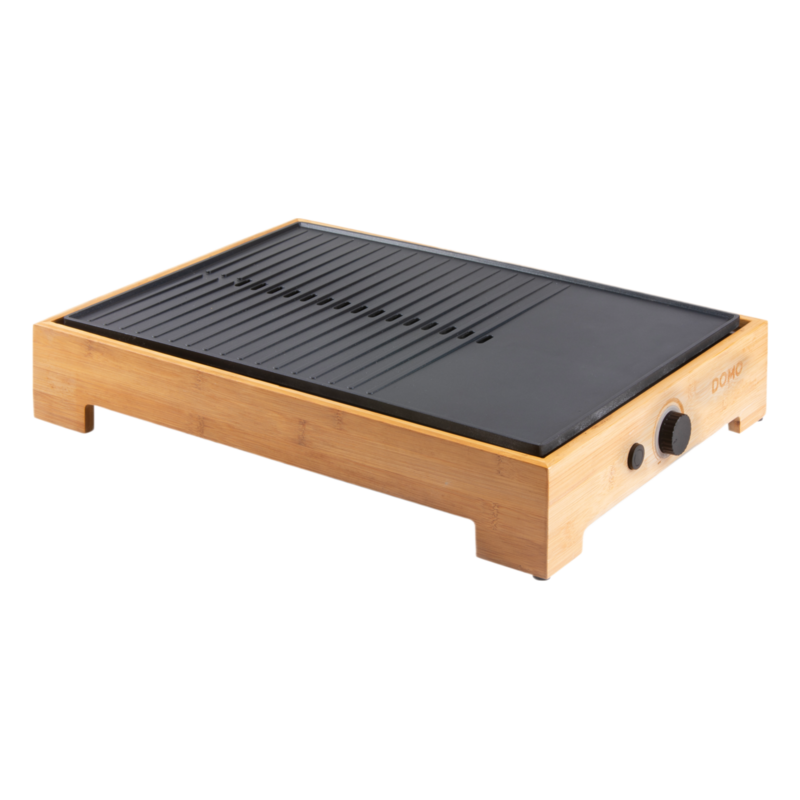 Domo Plancha Grill Bamboo Style