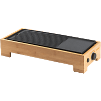 MediaMarkt DOMO Plancha Grill Bamboo Style ‘Just Us’ Grillplaat Bruin aanbieding
