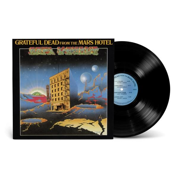 A Grateful Dead "From the Mars Hotel" című albumának bakelitje.