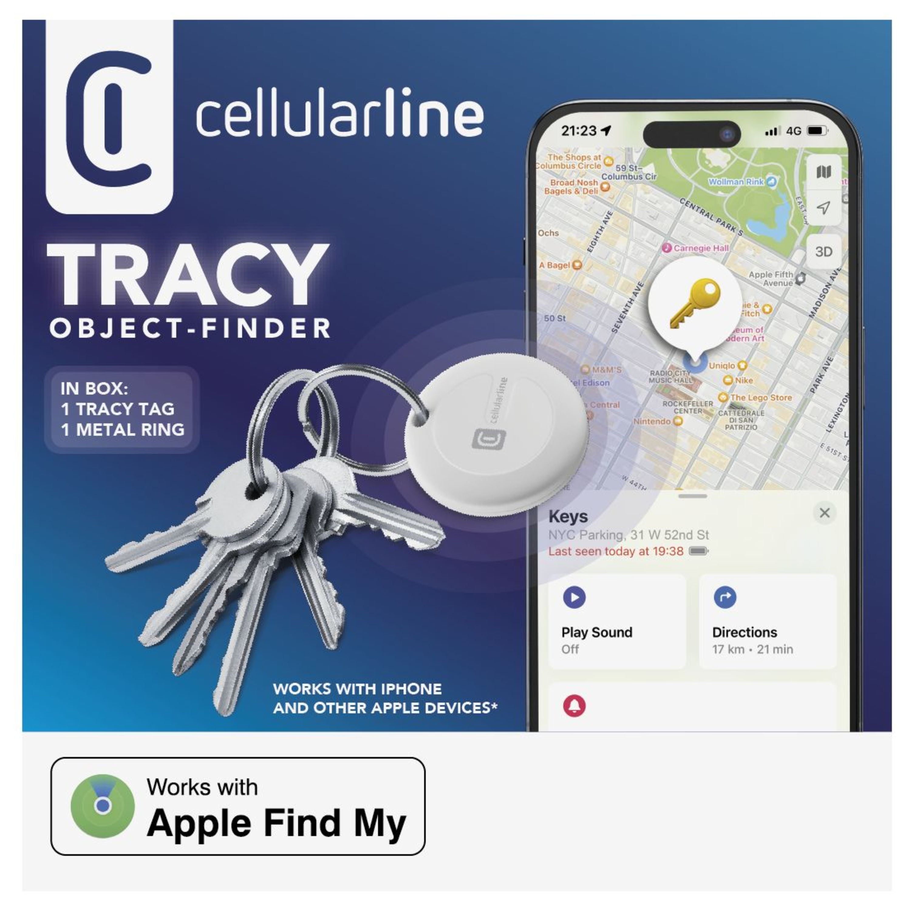 Anahtarlar ve bir cellularline cihazı.
