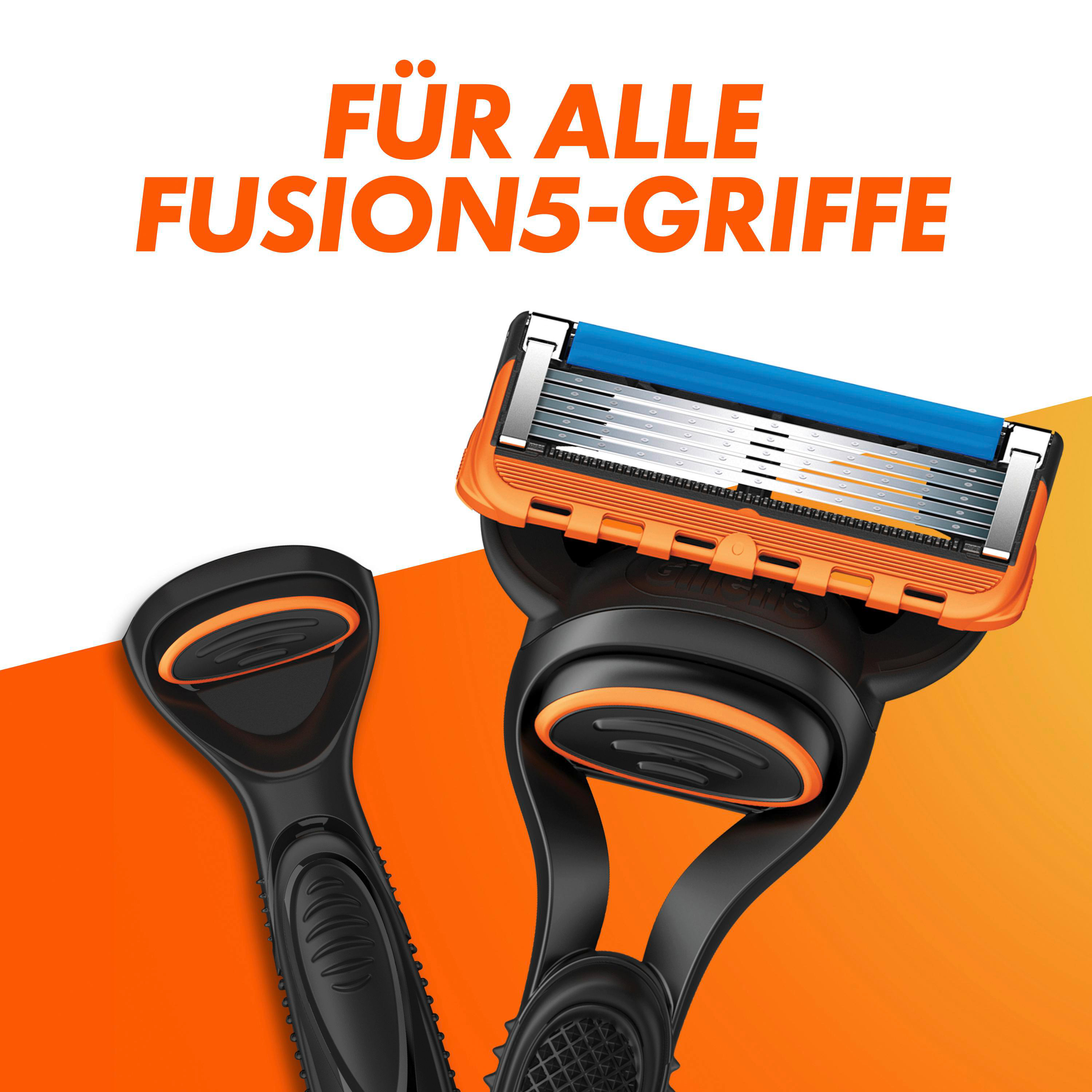 Ein Mann rasiert sich das Gesicht mit einem Rasierer. Die Worte PRÄZISIONS TRIMMER FÜR SAUBERE KANTEN.