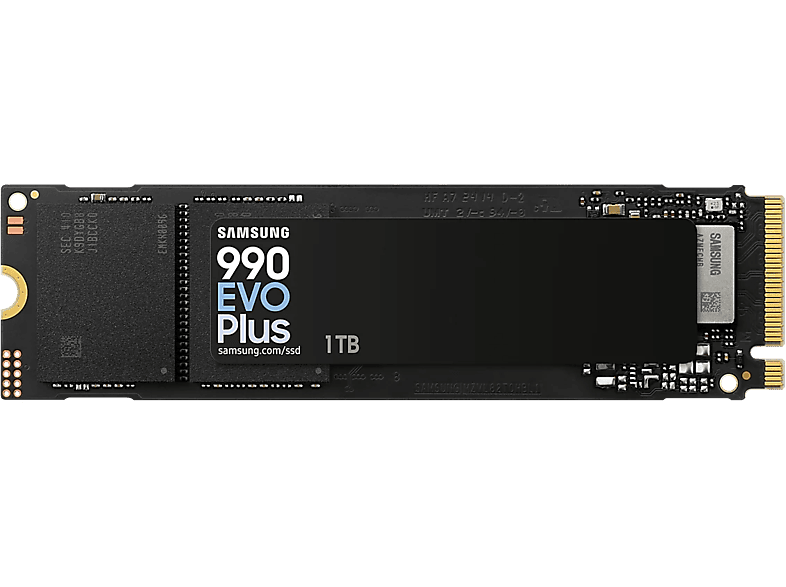 SAMSUNG 990 EVO Plus PCIe 4.0 x4/5.0 x2 NVMe M.2 belső SSD meghajtó, 7250/6300 MB/s, 1TB (MZ-V9S1T0BW)