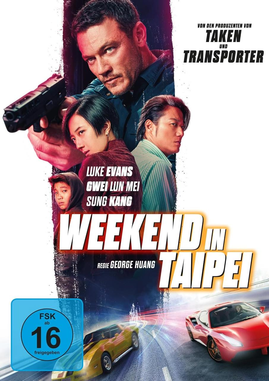 Film-DVD-Hülle mit Schauspielern auf dem Cover. Zwei Autos sind auf einer Straße zu sehen.