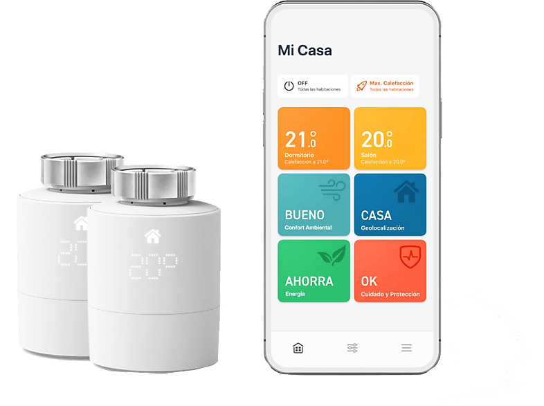 Termostato | Tado Pack 2 Cabezales Termostáticos