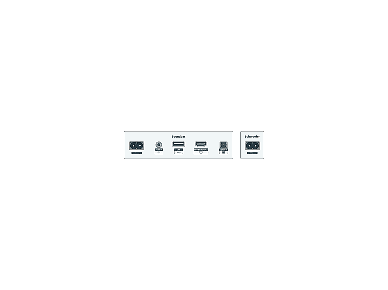 PHILIPS TAB5309 Barra de Sonido 2.1 con subwoofer inalámbrico - Canales 2.1 de 240W, DTS Virtual X, Bluetooth 5.4, HDMI ARC, conexión óptica y conectividad USB - Gris Oscuro – imagen 2