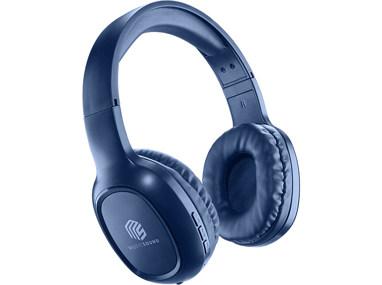 Music Sound Basic Kulak Üstü Kablosuz Mavi Kulaklık