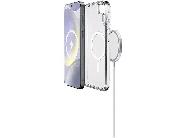 HGH Custodia Magnetica Per Samsung Galaxy S25 - Retro Opaco Trasparente, Compatibile MagSafe, Antiurto