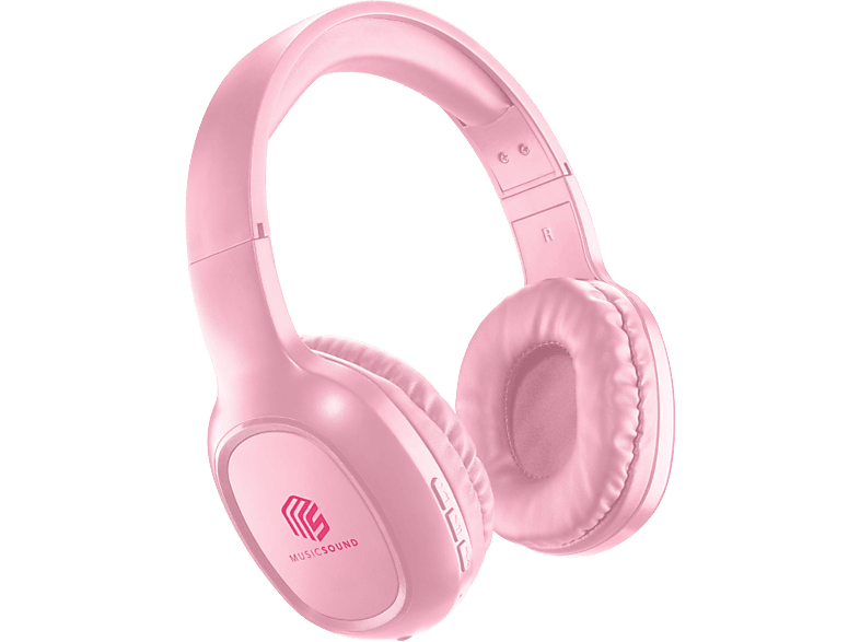 Music Sound Basic Kulak Üstü Kablosuz Pembe Kulaklık