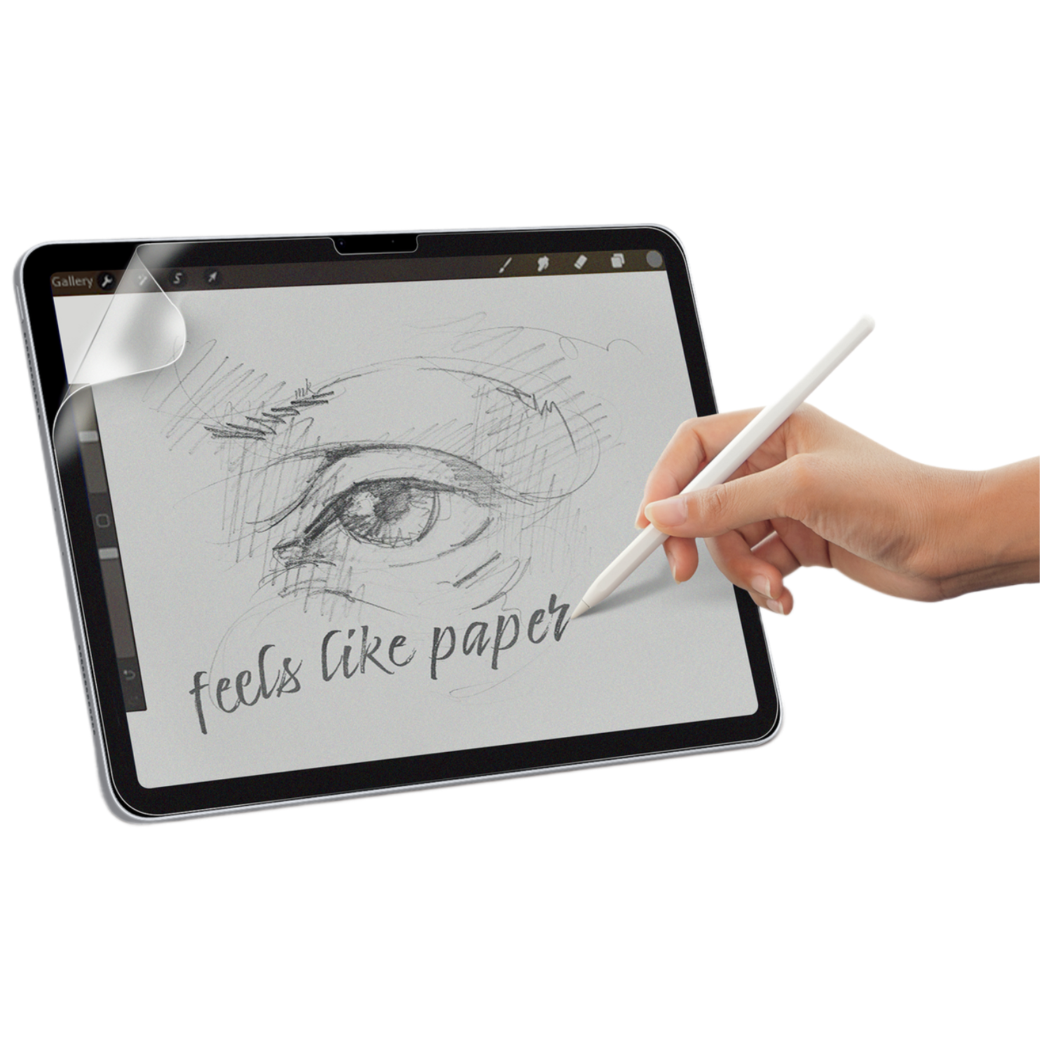 ISY Ipg 6207 Paperfeel Schermbeschermer Voor Apple Ipad Air 11" Transparant