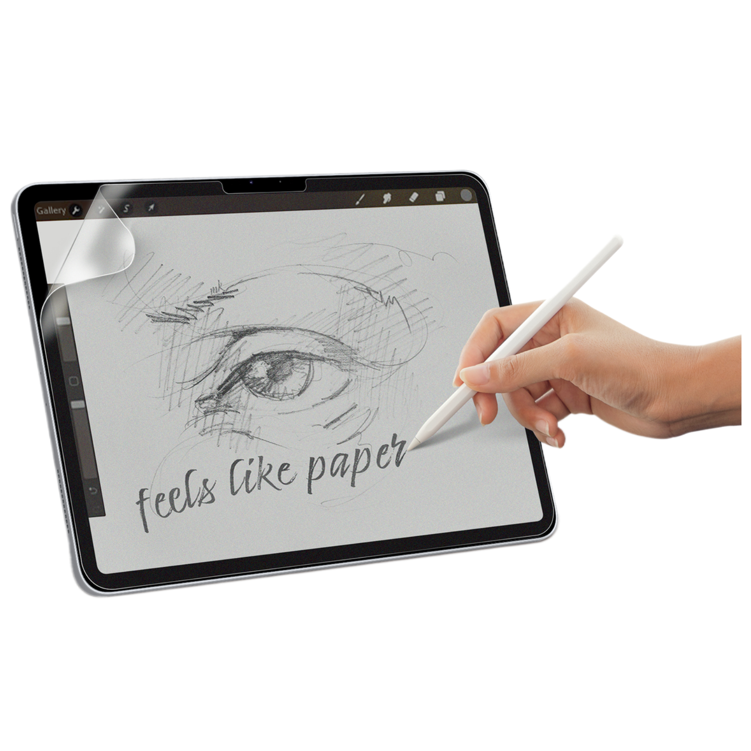 ISY Ipg 6208 Paperfeel Schermbeschermer Voor Apple Ipad Pro 11" Transparant