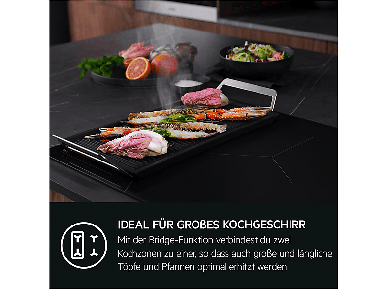 AEG TI64IB1FIZ SaphirMatt® Induktionskochfeld (560 mm breit, 4-Zonen, Glaskeramik, Autark) — Foto 5 von 5