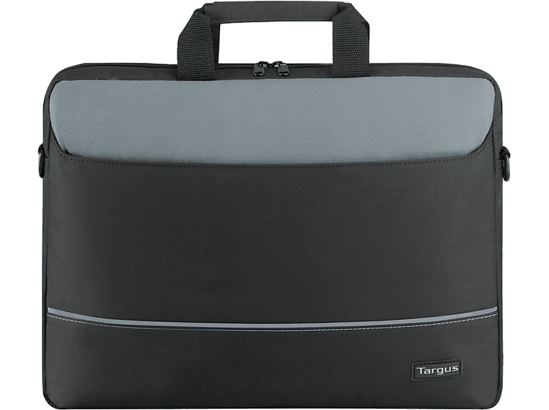 Maletín para portátil - Targus TBT238EU, Para hasta 15.6", con correa, Negro