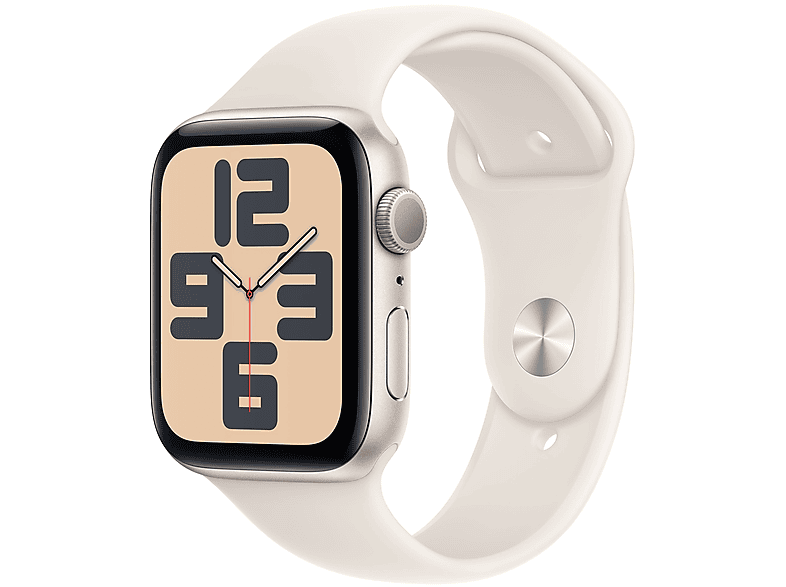 Apple Watch SE 2024 GPS 44mm alluminio galassia con cinturino Sport - M/L Smartwatch