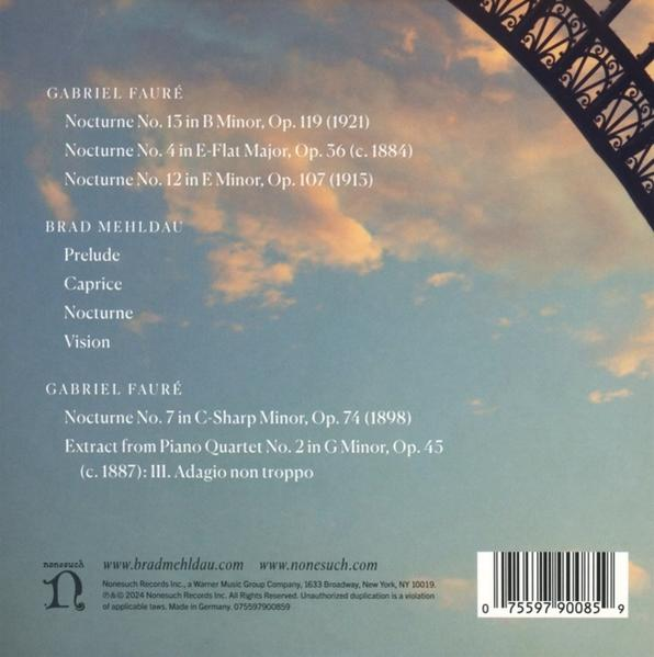 Text auf CD-Hülle: Gabriel Faure, Brad Mehldau und Musikdetails.