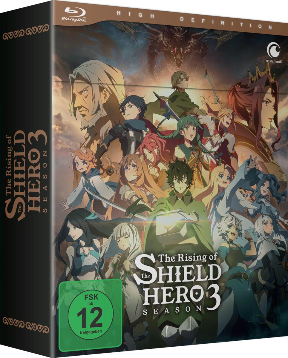 Blu-ray-Box-Art von Anime-Charakteren, einschließlich eines grünen FSK 12-Aufklebers.