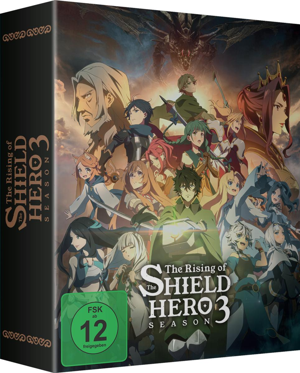 Blu-ray-Box-Art von Anime-Charakteren, einschließlich eines grünen FSK 12-Aufklebers.