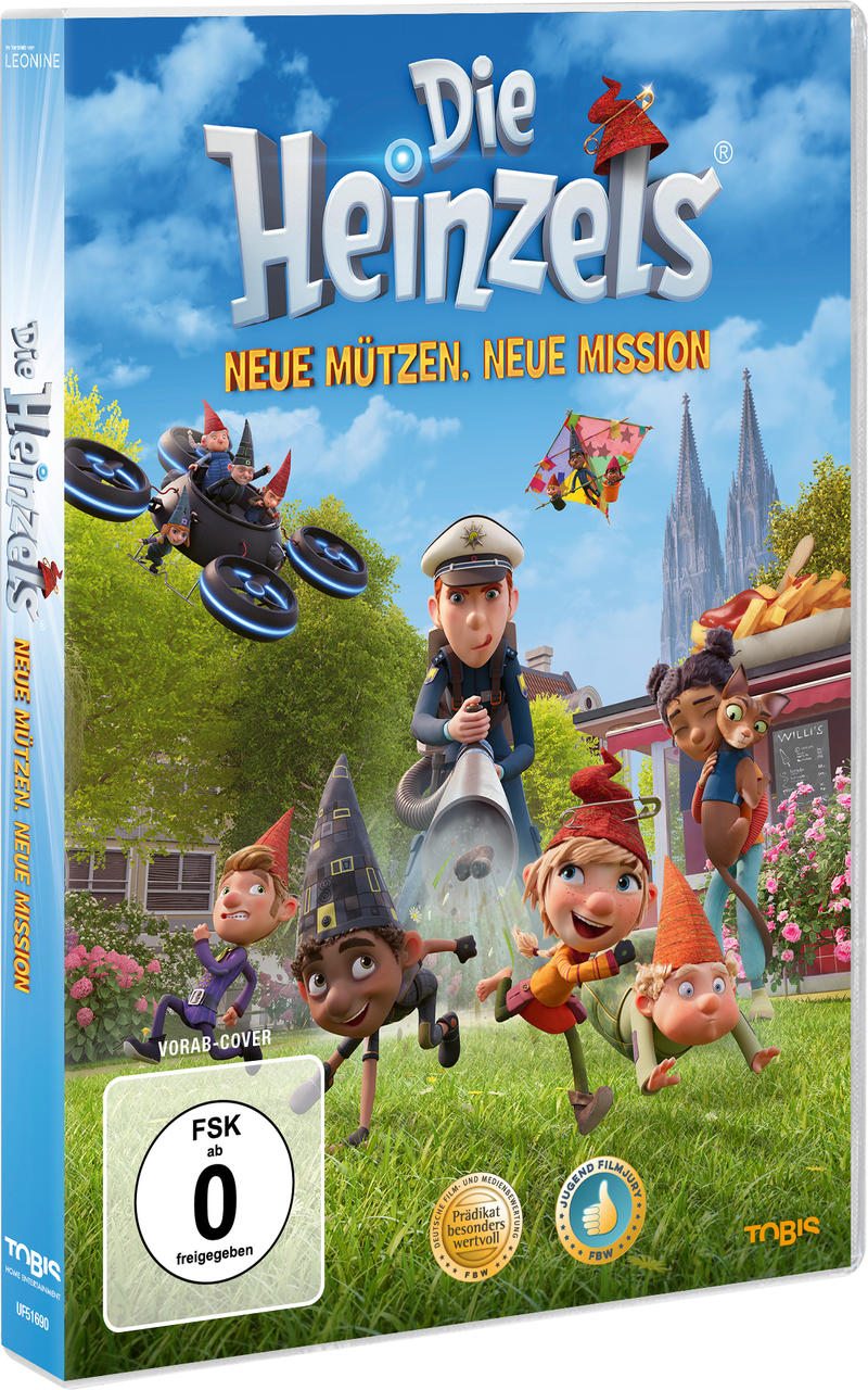 DVD-Cover eines Zeichentrickfilms mit Cartoon-Charakteren und einem grünen FSK 0-Aufkleber.