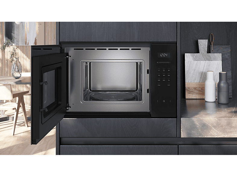 Siemens BF525LMB1 Mikrowelle (800 Watt, Einbaugerät, 20 l, Schwarz) — Foto 5 von 5
