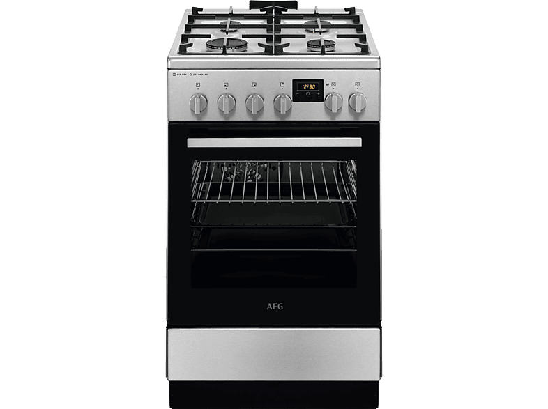 AEG CKB56490BM Kombinált tűzhely, SteamBake, AirFry, sütővilágítás, grill, digitális programóra