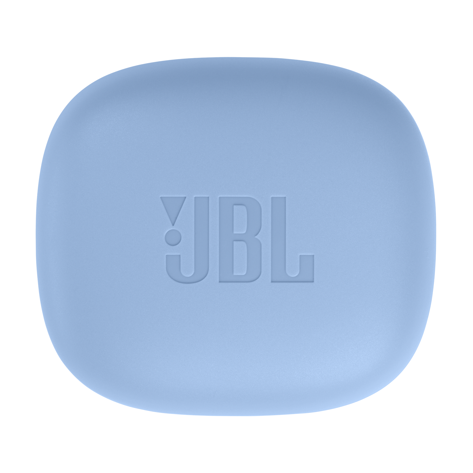 JBL logosu olan açık mavi kılıf.