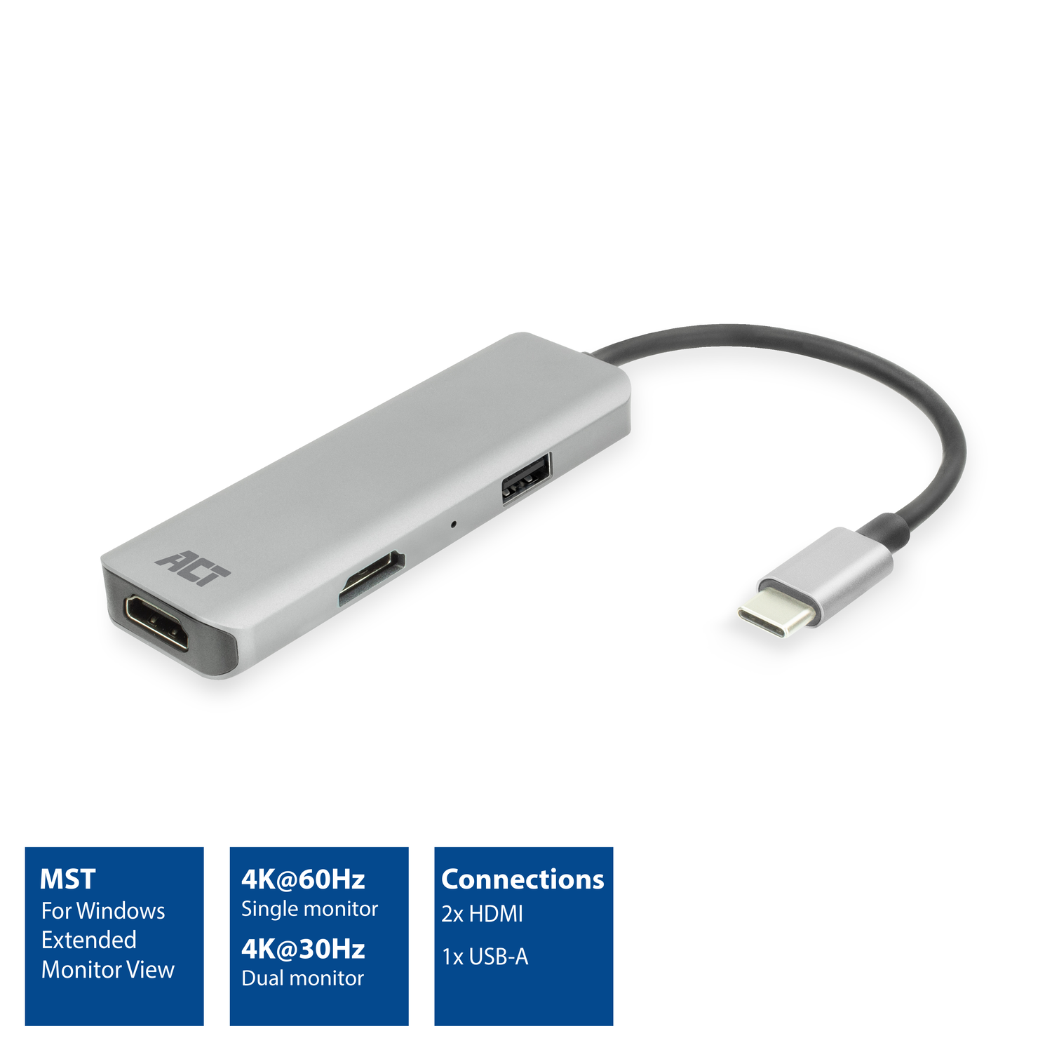 Side view of a silver laptop with a black cable connected to the right side.