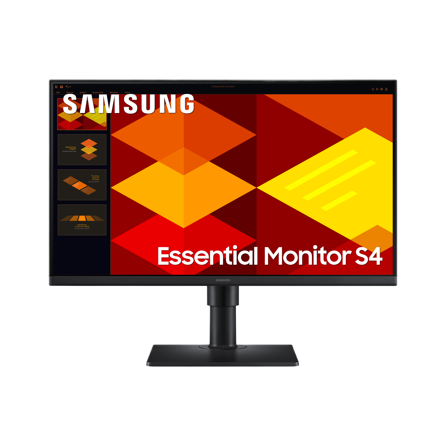 Samsung Essential Monitor S4 Ls24d402gauxen - 24 Inch 1920 X 1080 (full Hd) Ips-paneel In Hoogte Verstelbaar