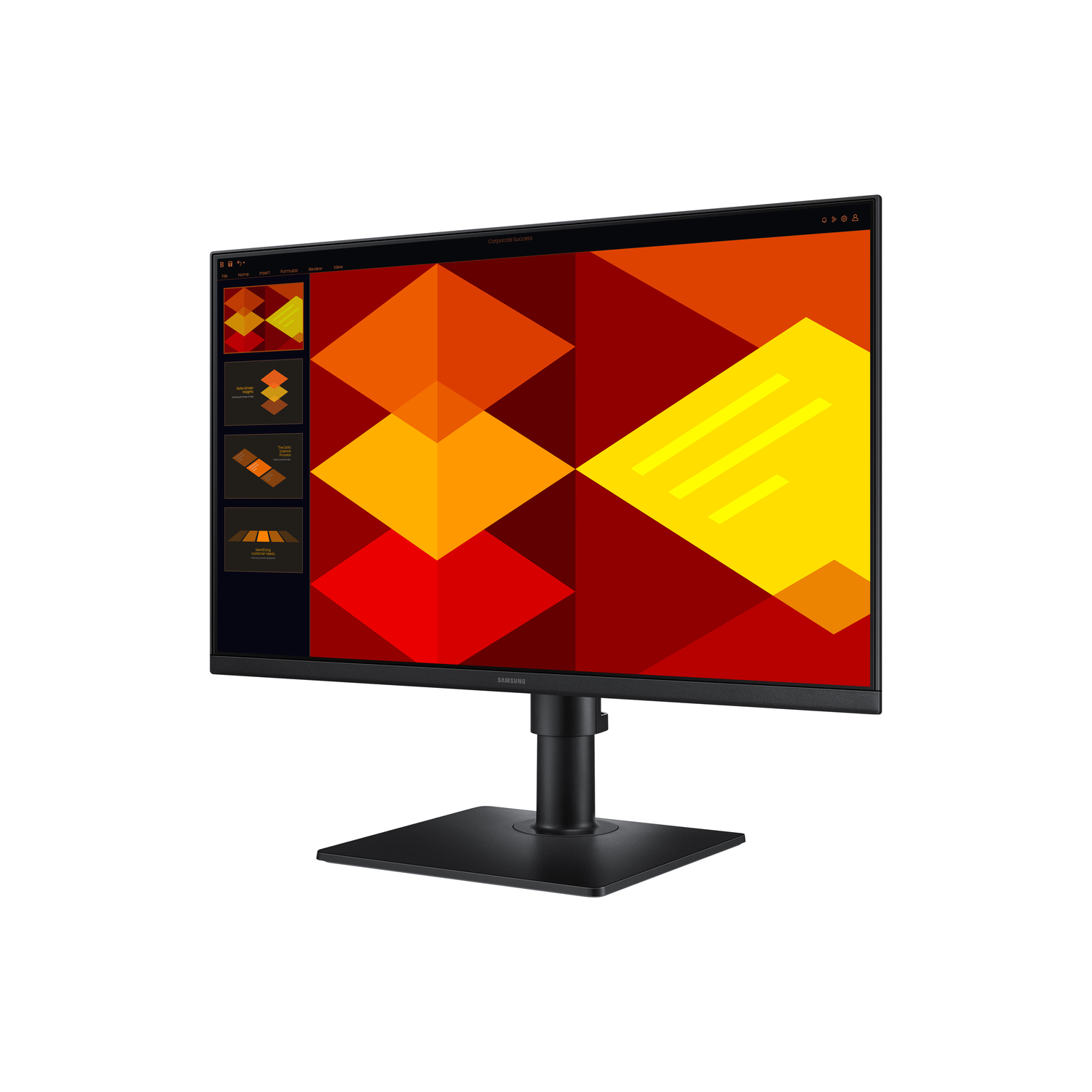 Gaming monitor, space scene.