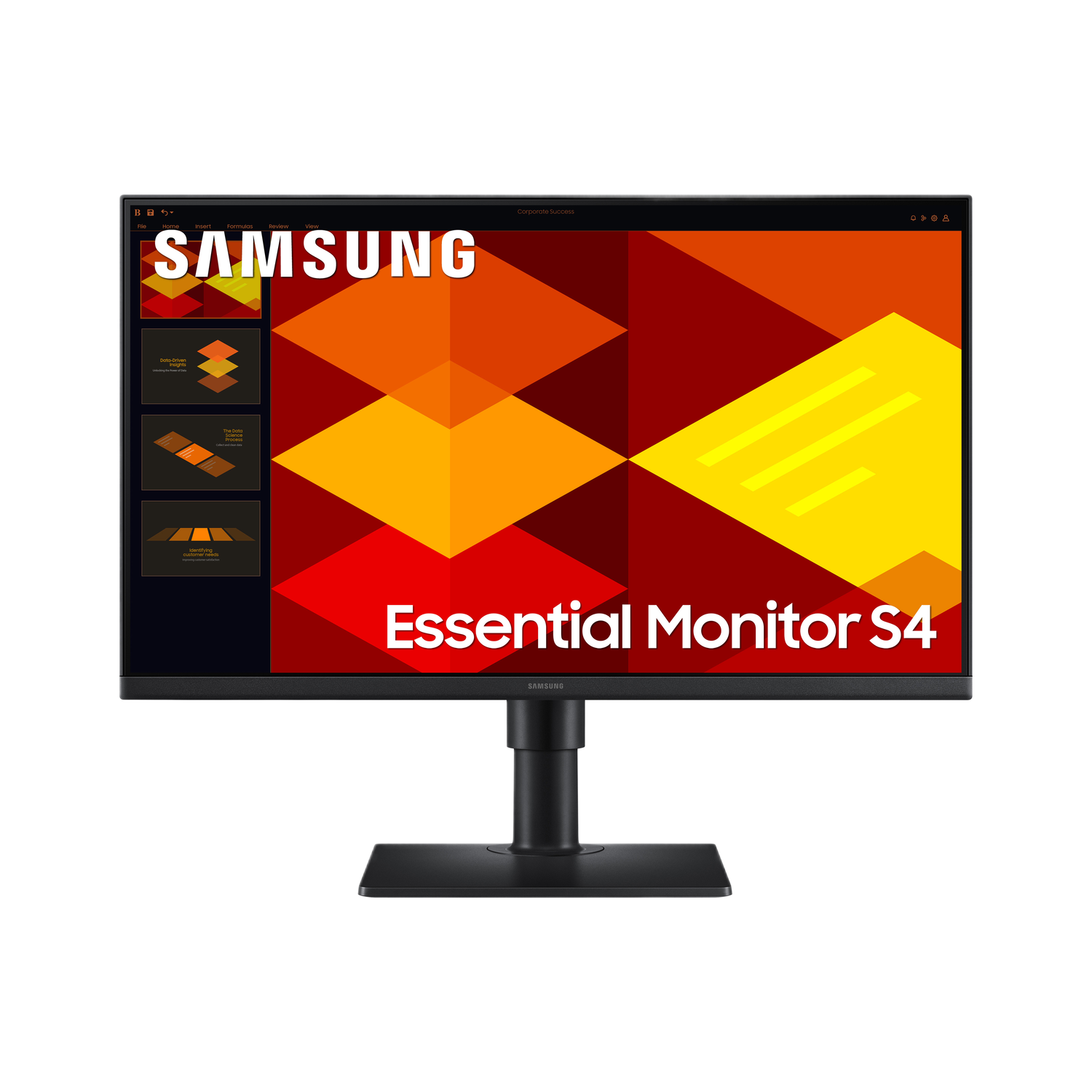 Samsung Essential Monitor S4 Ls27d402gauxen - 27 Inch 1920 X 1080 (full Hd) Ips-paneel In Hoogte Verstelbaar