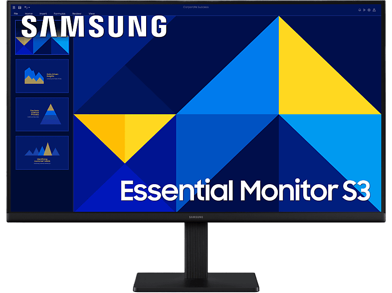 Samsung Essential Monitor S3 Ls24d302gauxen - 24 Inch 1920 X 1080 (full Hd) Ips-paneel
