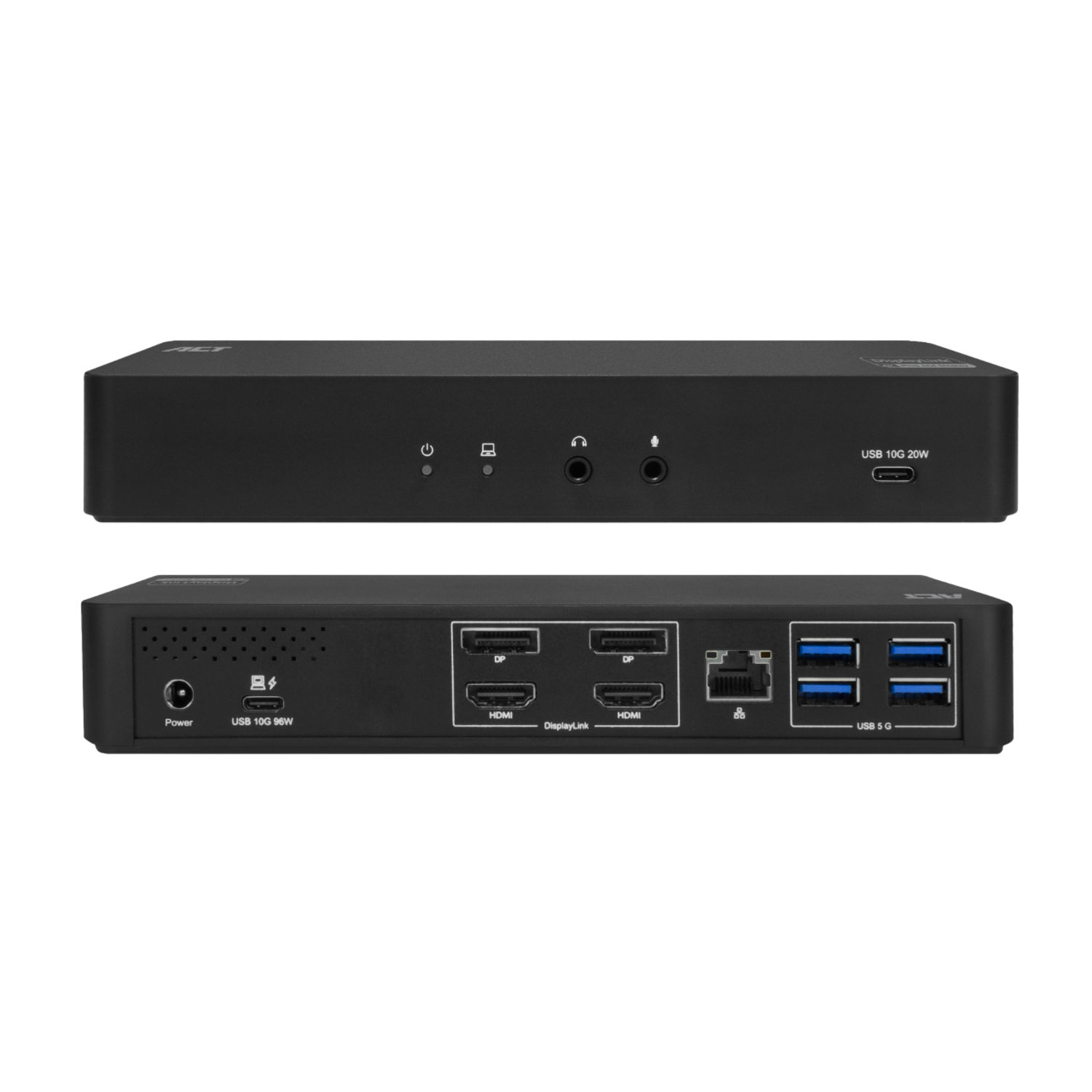 Act Ac7160 Usb-c 4k Naar Hdmi/displayport Dockingstation