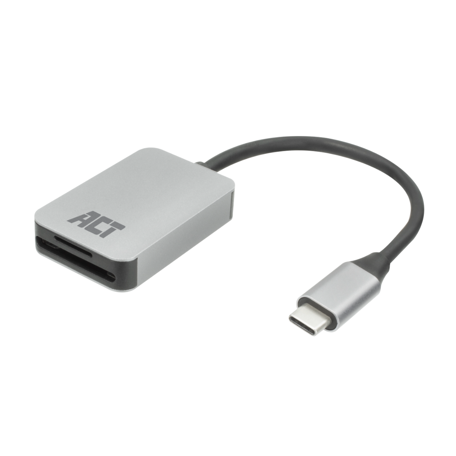 Act Ac7056 Kaartlezer Usb-c / Sd 4.0 Uhs-ii Micro 5gbps Otg Aluminium afbeelding