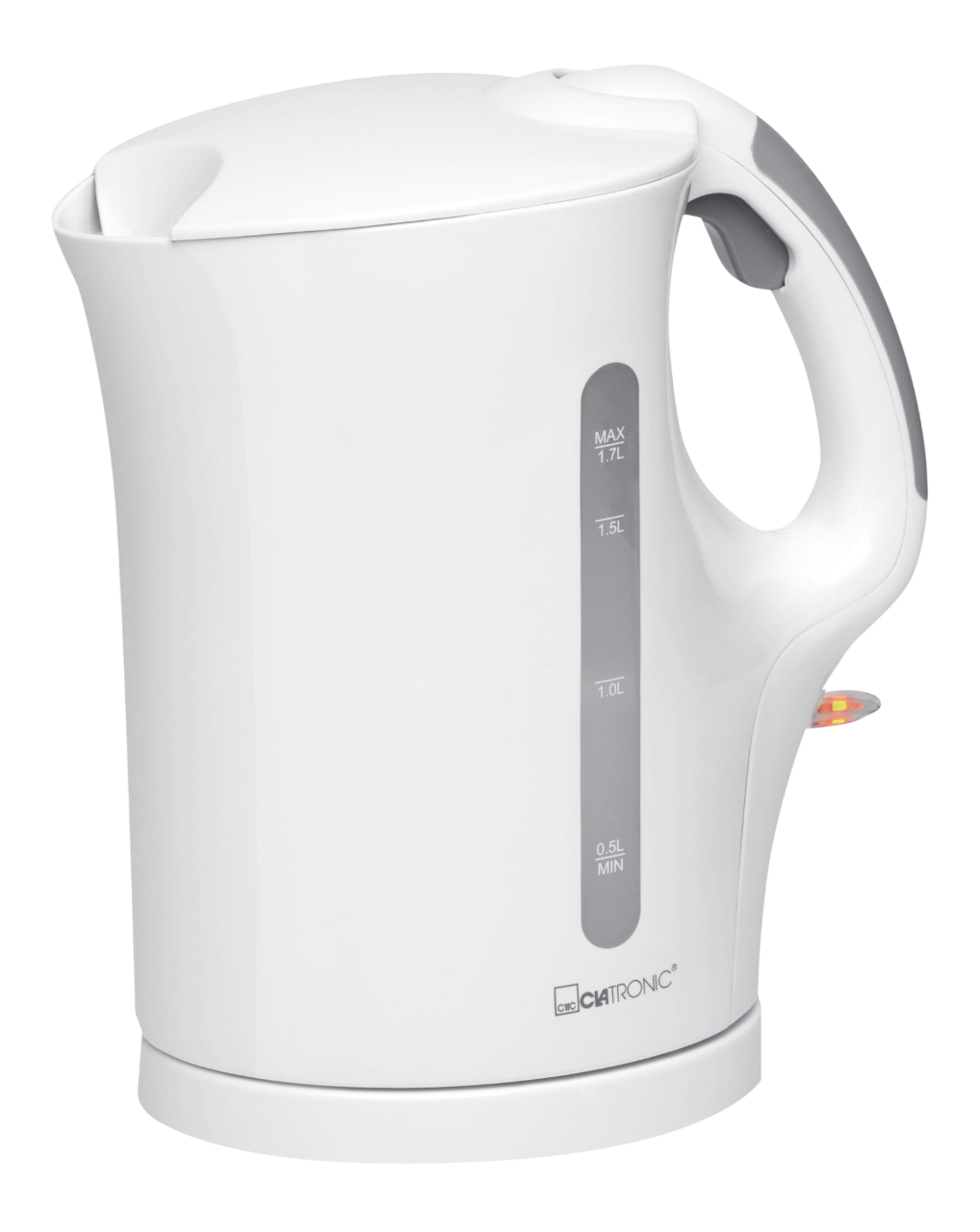 CLATRONIC WK 3462 Wasserkocher (Weiß, 1 l, 900 Watt)