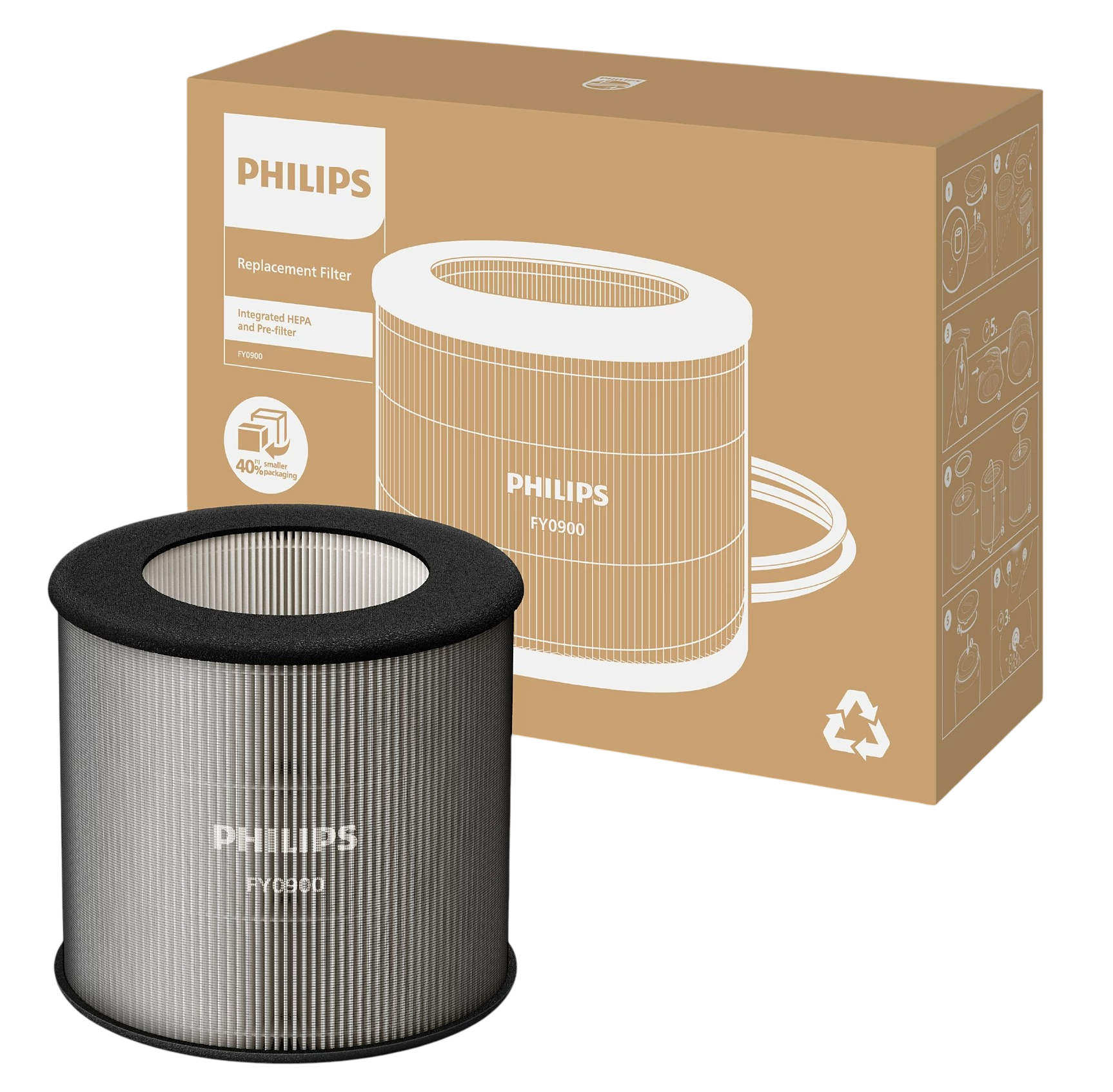 Drivstraw Ersatzfilter Für Philips Luftreiniger - HEPA Filter Mit Aktivkohle Für AC288x Serie