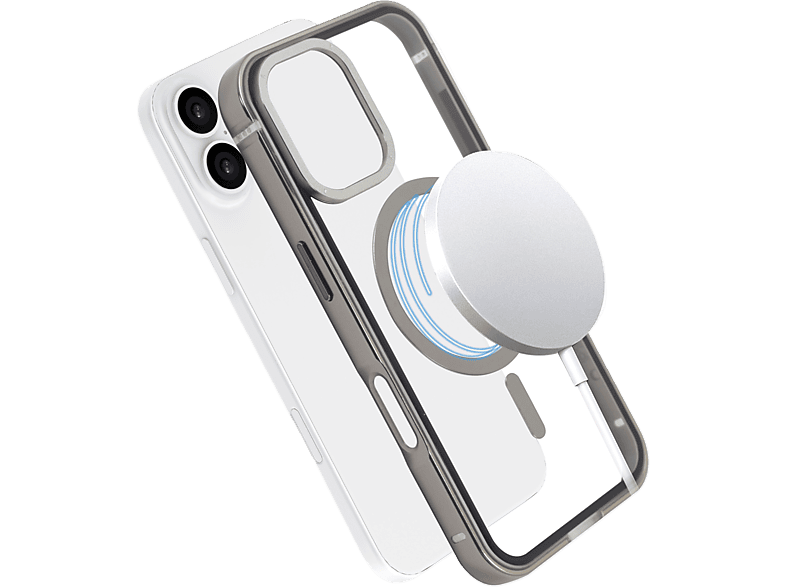 Coque arrière ISY Isc-7000 MagISY Metal pour iPhone 16
