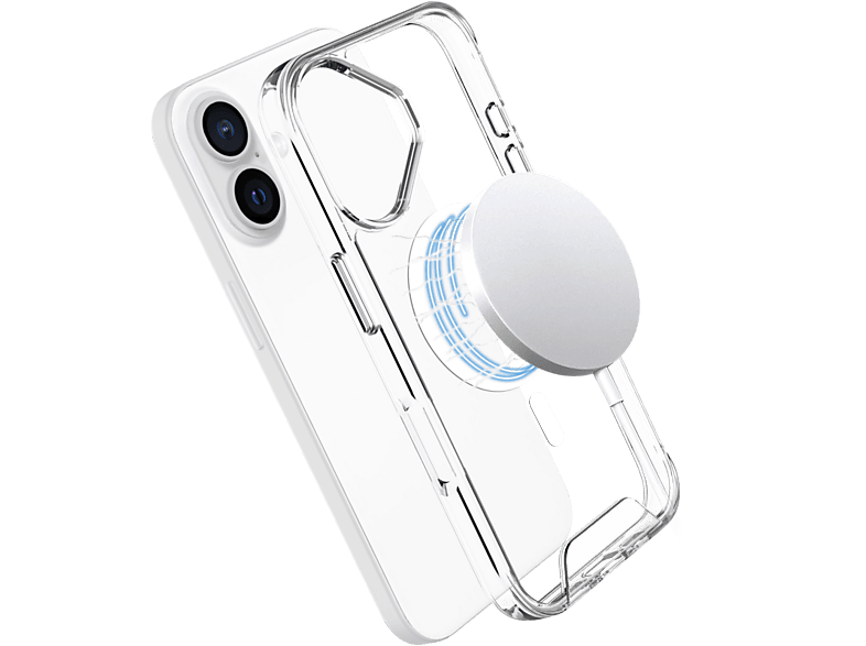 Coque transparente ISY MagIsy pour iPhone 16 Plus