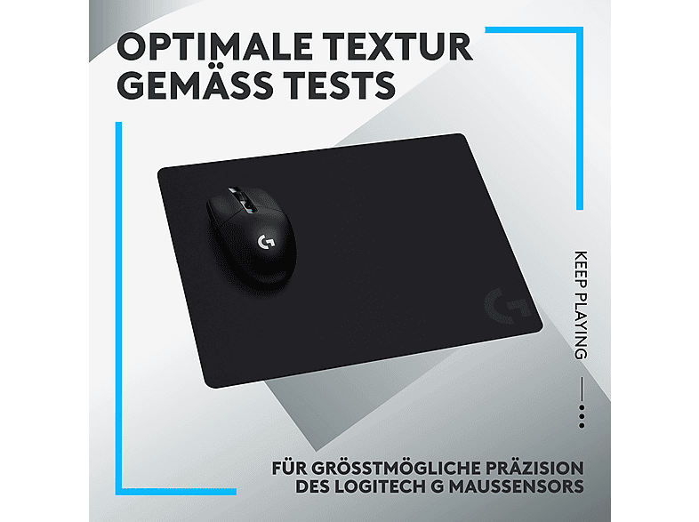 LOGITECH G G440 Hartes Gaming-Mousepad (3mm), 280 x 340 mm, Gewicht: ca. 229 g, Schwarz; Gaming-Mauspad — Foto 3 von 5