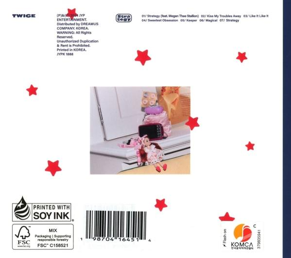 Album borító számlistával és tárgyak képével.