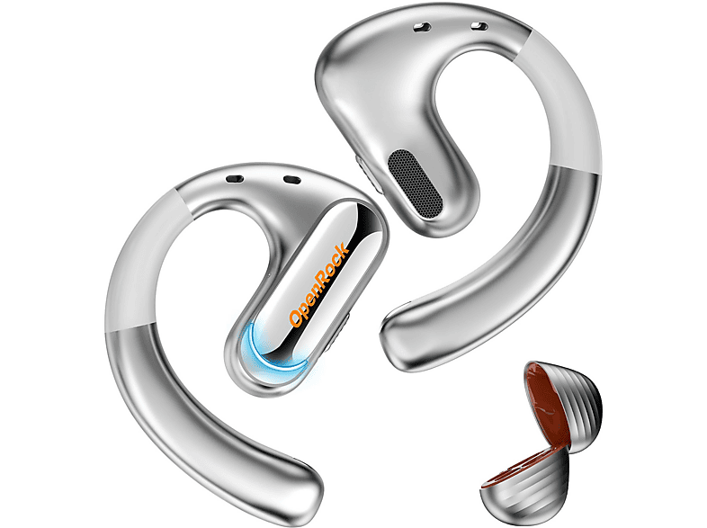 OneOdio OpenRock Pro True Wireless Kopfhörer, Silber — Foto 3 von 5