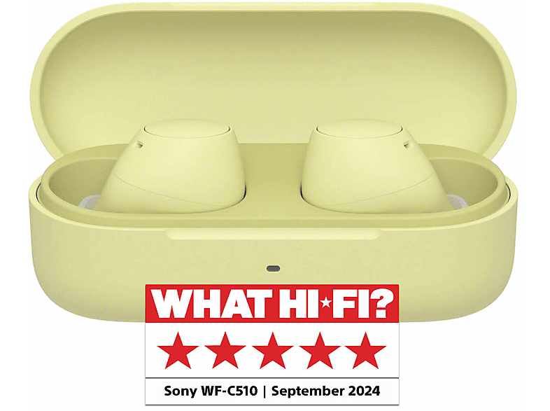 Słuchawki dokanałowe SONY WF-C510 Żółty – zdjęcie 2