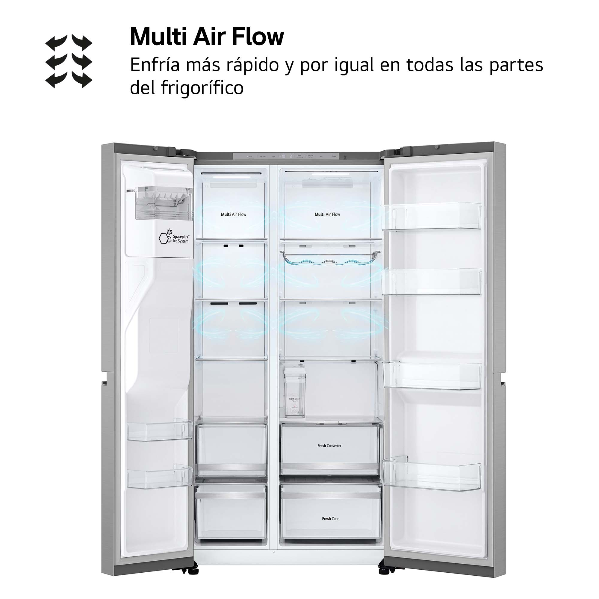 Una etiqueta energética de una lavadora LG que muestra datos de eficiencia energética.