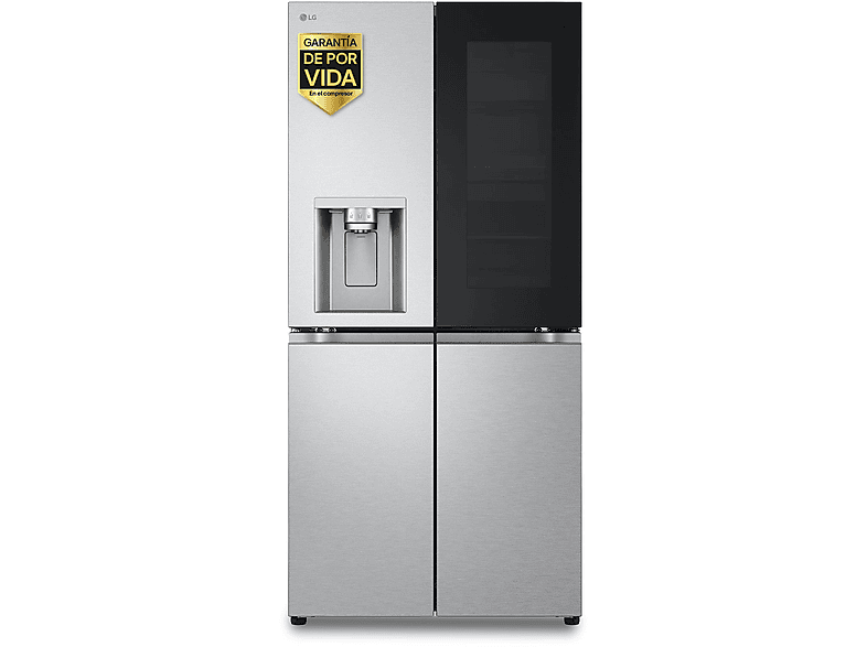 REACONDICIONADO Seminuevo Funcional Frigorífico americano - LG InstaView Door-In-Door™ GMG861MBAE, No Frost, 178.7 cm, 508 l, Acero antihuellas