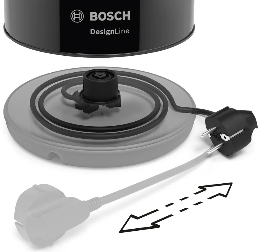 BOSCH TWK3P423 bouilloire, Noir