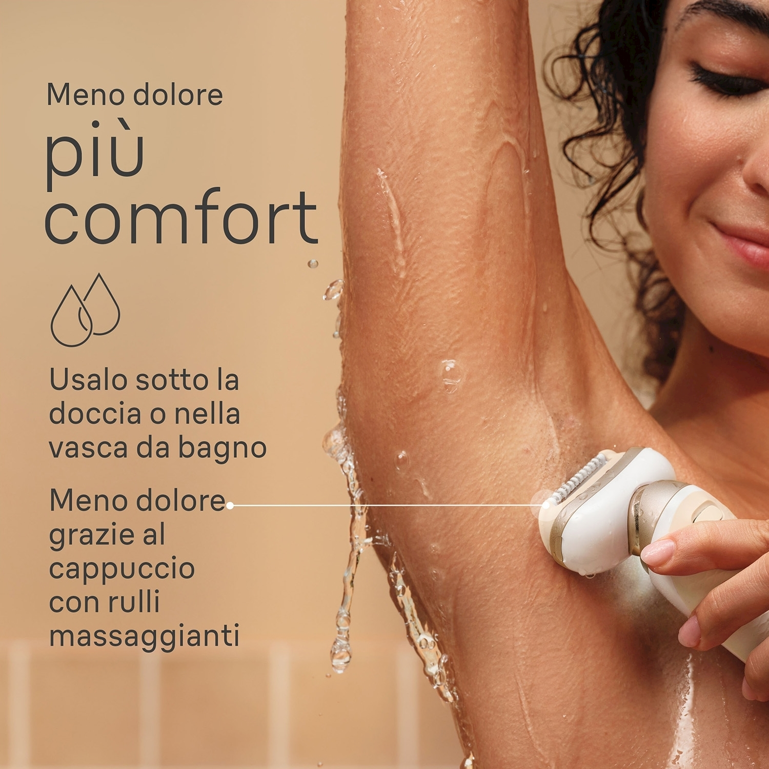 Kit epilatore Braun Silk-épil 9 Flex su sfondo bianco.