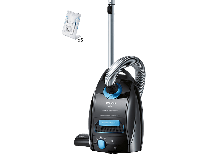 SIEMENS VSQ5X1238 Staubsauger, maximale Leistung: 850 Watt