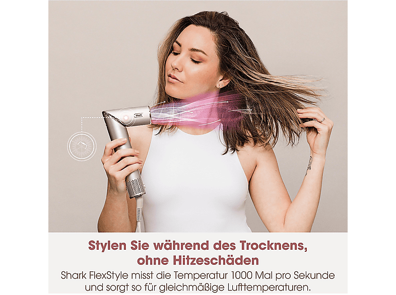 Shark FlexStyle 3-in-1 Haarstyler und -trockner Stone, 1650 Watt, 3 Aufsätze — Foto 3 von 5