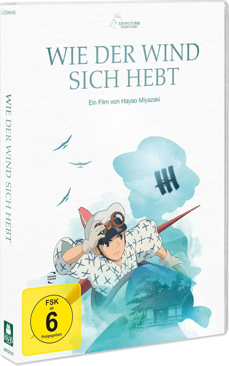 Filmcover: Cartoon eines Mannes mit Brille in einem Flugzeug, japanischer Titel.