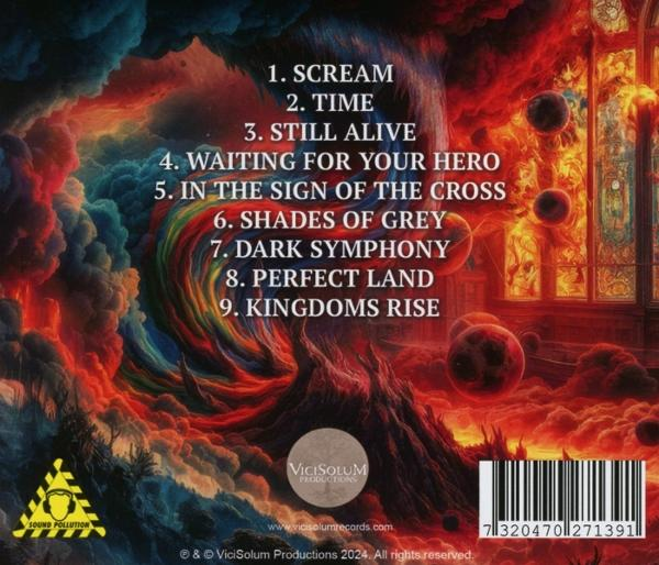 Eine CD-Hülle mit einem Cover, das ein farbenfrohes Kunstwerk zeigt.