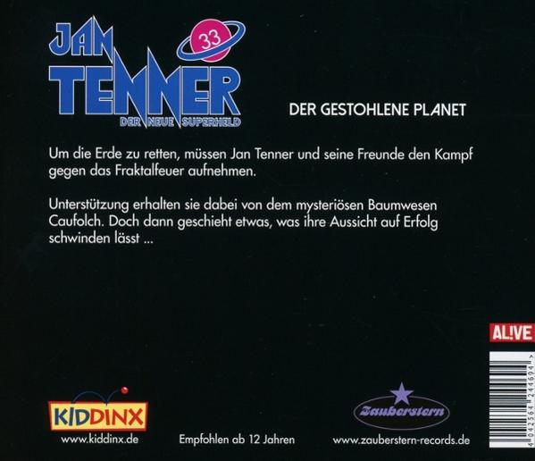 Albumcover, dunkler Hintergrund mit Text, und der Albumtitel lautet 'Der gestohlene Planet'.