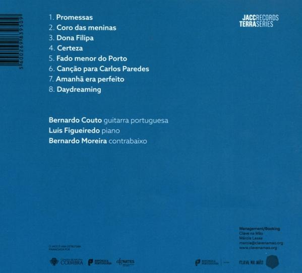 Albumcover mit Songliste, Künstlernamen und blauem Hintergrund. Albumtitel 'JACCRECORDS TERRASERIES'.